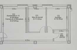 Apartament semifinisat, 56.39 mp, zona strazii Ioan Rus!
