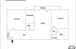 Vanzare apartament cu 3 camere, zona Sigma Center, cu garaj si parcare