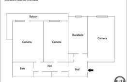 Vanzare apartament cu 3 camere, cu boxa si cu  loc parcare, zona Piata Zorilor