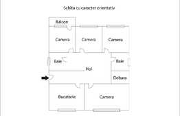 Apartament cu 4 camere decomandate, in zona strazii Calea Floresti