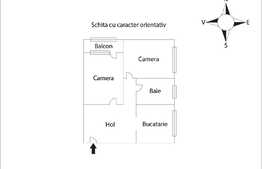 Apartament cu 2 camere decomandate, 50mp,  Grigorescu