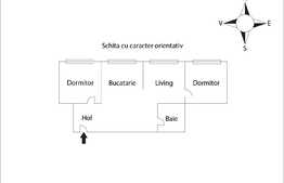 Oportunitate! 3 camere, 56 mp., zona Stejarului