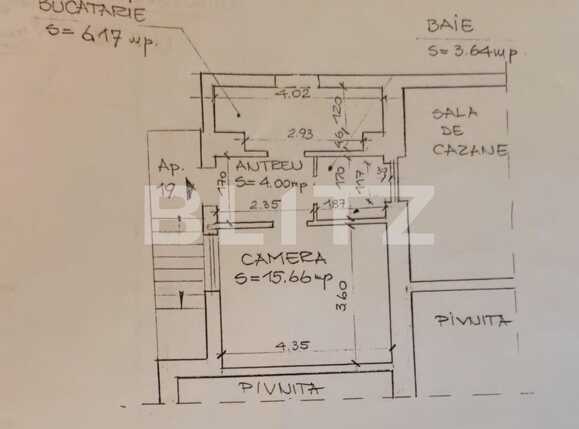 Garsonieră de vânzare Central - 52906AV | BLITZ Cluj-Napoca | Poza1