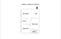 Apartament 2 camere, decomandat, 49 mp, loc de parcare