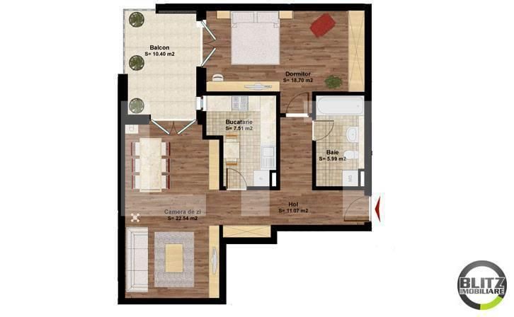 Apartament de vânzare 2 camere Marasti - 530AV | BLITZ Cluj-Napoca | Poza3