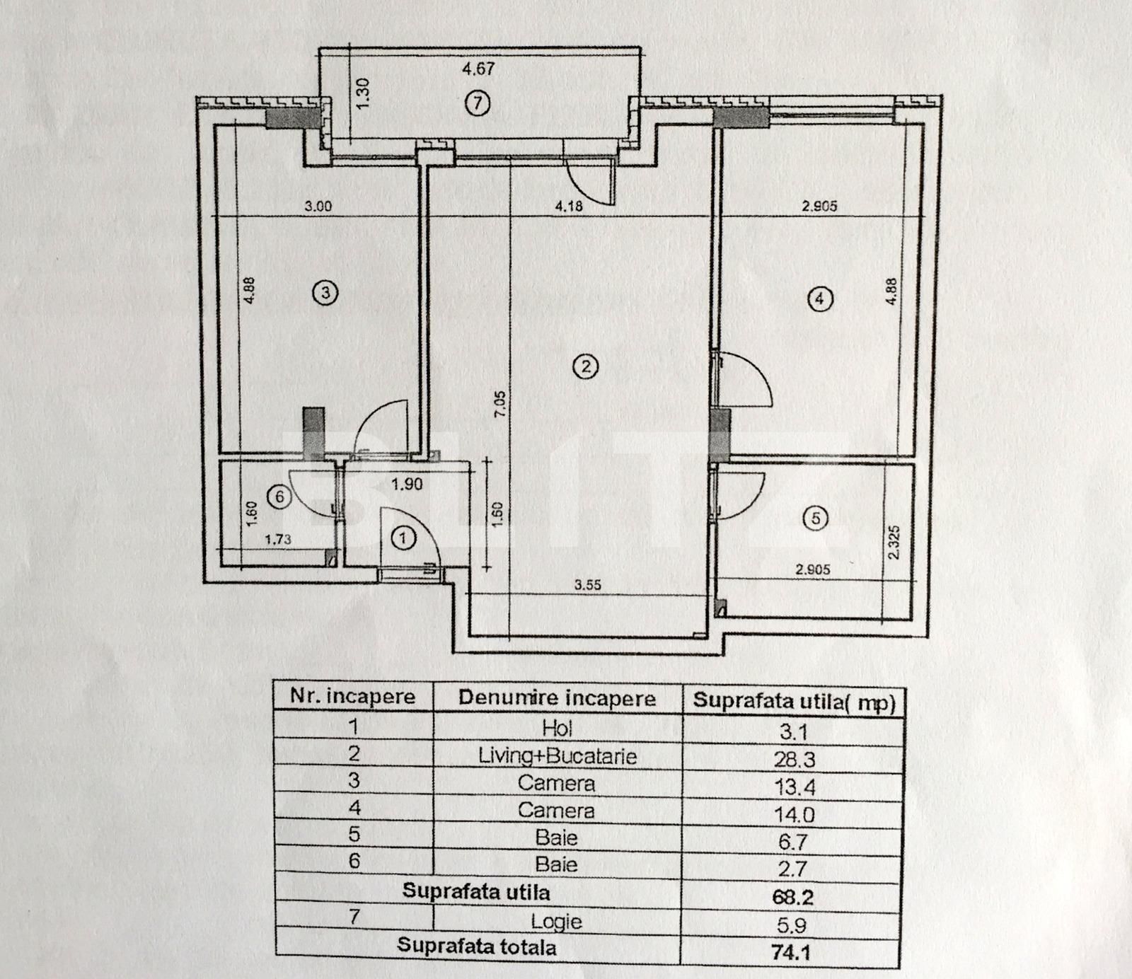 Apartament de vânzare 3 camere Manastur - 53003AV | BLITZ Cluj-Napoca | Poza3