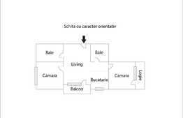 Apartament 3 camere, 84 mp, garaj subteran, imobil nou cu CF, zona Vivo!