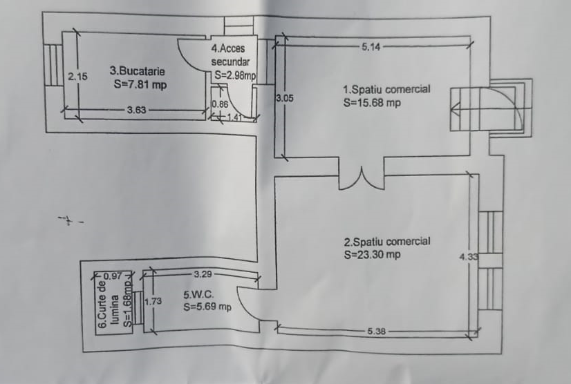 Spațiu comercial de închiriat Central - 53075SIC | BLITZ Cluj-Napoca | Poza1