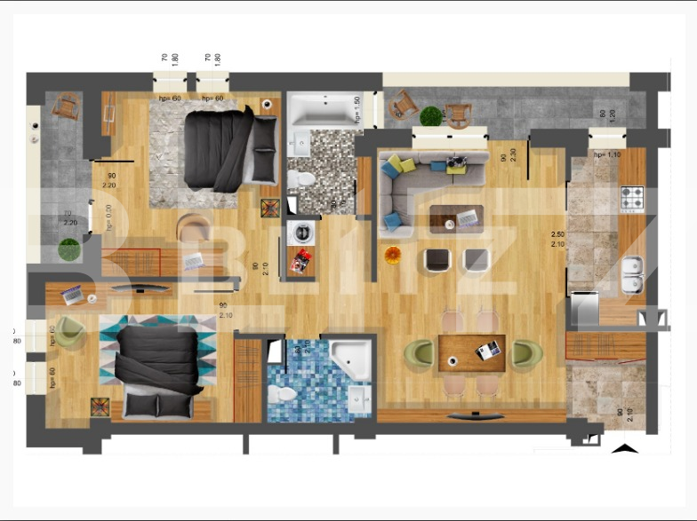 Apartament de vânzare 3 camere Floreşti - 53286AV | BLITZ Cluj-Napoca | Poza2