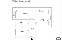 Apartament in zona Tauti! 3 camere, 58 mp utili, semifinisat!