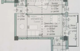  Apartament finisat in bloc nou, 2 camere, 51.65mp, balcon, etaj intermediar, zona centrala