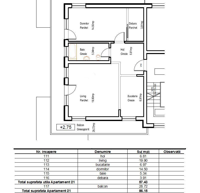 Apartament de vânzare 2 camere Floreşti - 5364AV | BLITZ Cluj-Napoca | Poza1