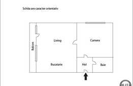 Vanzare 1 camera, 42 mp utili in zona Sub Cetate!