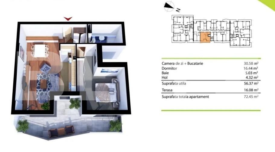 Apartament de vânzare 2 camere Gheorgheni - 53783AV | BLITZ Cluj-Napoca | Poza21