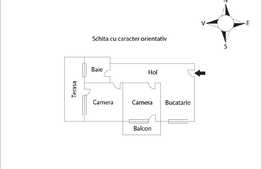 Apartament la cheie: 2 camere decomandate, terasa, garaj, zona Calea Turzii! Acum la pret redus!