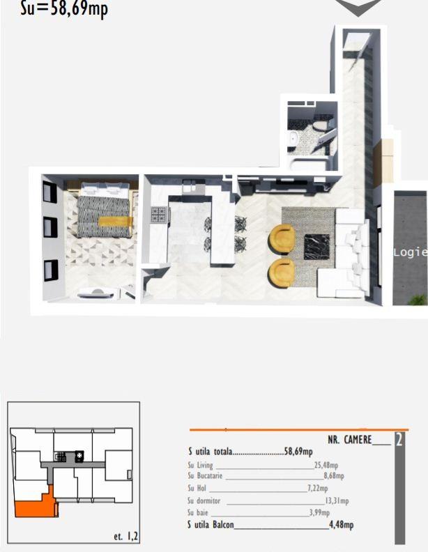 Apartament de vânzare 2 camere Marasti - 53924AV | BLITZ Cluj-Napoca | Poza2