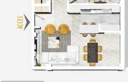 2 camere, 61.82 mp, semifinisat, zona Leroy Merlin!