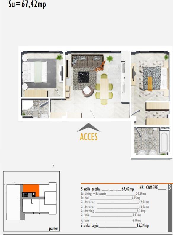 Apartament de vânzare 3 camere Marasti - 53927AV | BLITZ Cluj-Napoca | Poza2