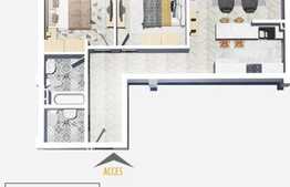 3 camere, 72.02 mp, logie, semifinisat, zona Leroy Merlin!