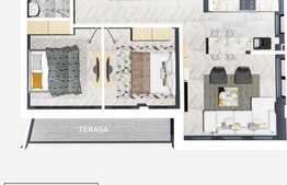 3 camere, 74.20 mp utili, logie 8.84 mp, zona Leroy Merlin!