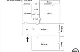 Vanzare apartament 3 camere, 67 mp utili, zona Iulius Mall, etaj intermediar