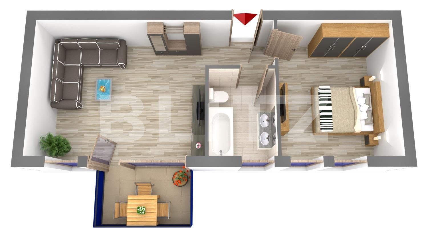 Apartament de vânzare 2 camere Semicentral - 54037AV | BLITZ Cluj-Napoca | Poza1