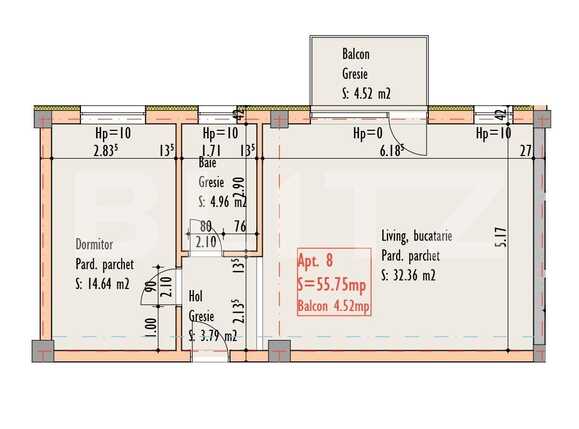 Apartament de vânzare 2 camere Semicentral - 54040AV | BLITZ Cluj-Napoca | Poza8