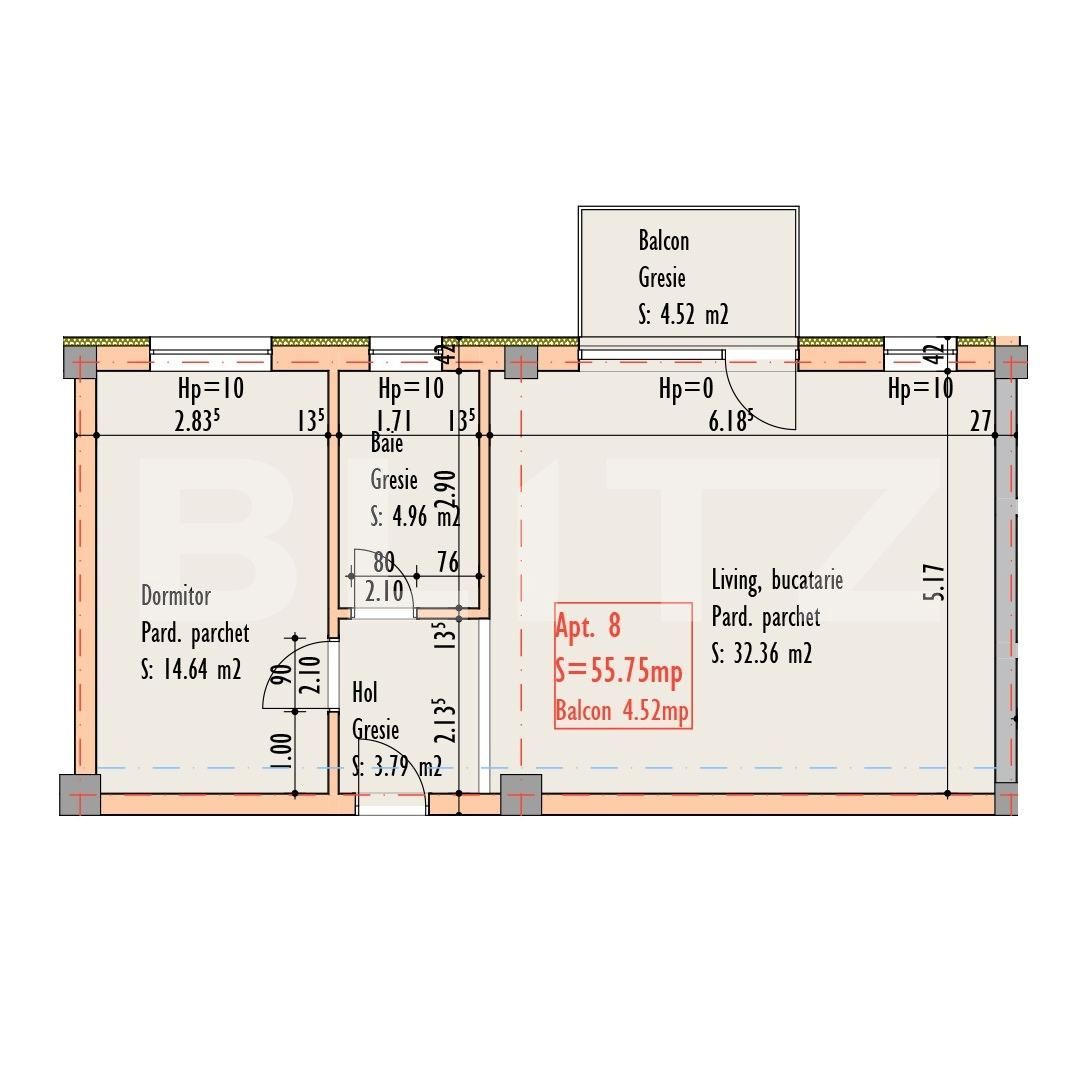 Apartament de vânzare 2 camere Semicentral - 54040AV | BLITZ Cluj-Napoca | Poza8