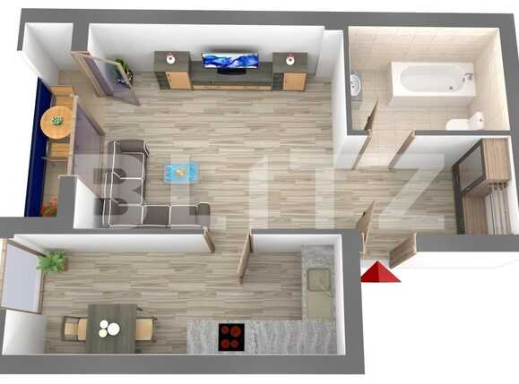 Garsonieră de vânzare Semicentral - 54045AV | BLITZ Cluj-Napoca | Poza1