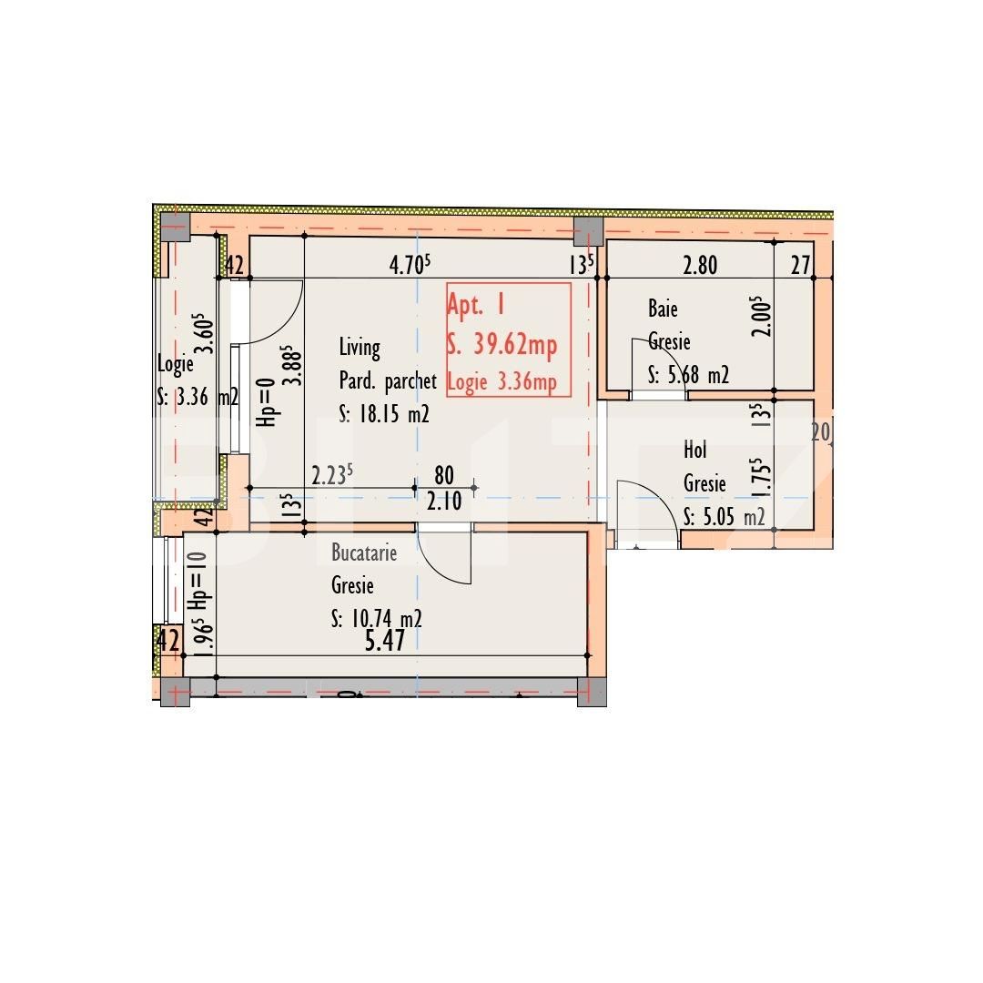 Garsonieră de vânzare Semicentral - 54045AV | BLITZ Cluj-Napoca | Poza6