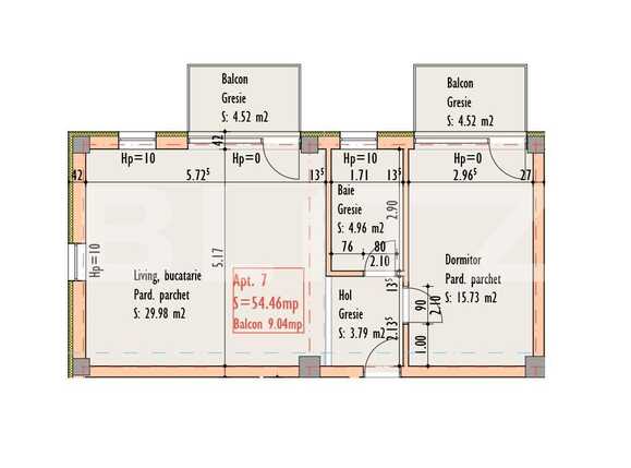 Apartament de vânzare 2 camere Semicentral - 54047AV | BLITZ Cluj-Napoca | Poza1