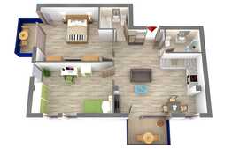 Apartament 3 camere 73.20 mp,  zona strazii Bucuresti /FINISAT