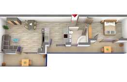 Apartament 2 camere, 56.87 mp, 2 balcoane, semifinisat, zona strazii Bucuresti