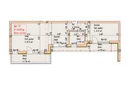 Apartament 2 camere, 56.87 mp, 2 balcoane, semifinisat, zona strazii Bucuresti