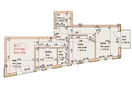 Apartament 3 camere, 83.38 mp, zona strazii Bucuresti