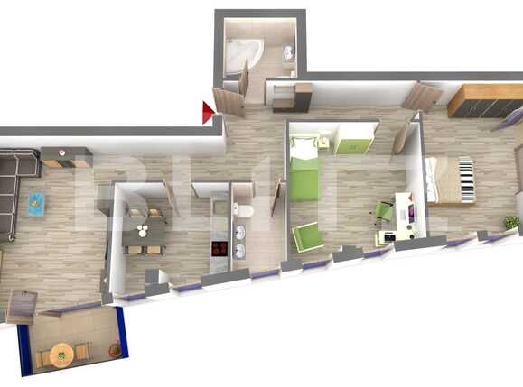 Apartament de vânzare 3 camere Semicentral - 54056AV | BLITZ Cluj-Napoca | Poza1