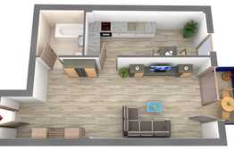 Apartament 1 camera, 46.70 mp, zona strazii Bucuresti