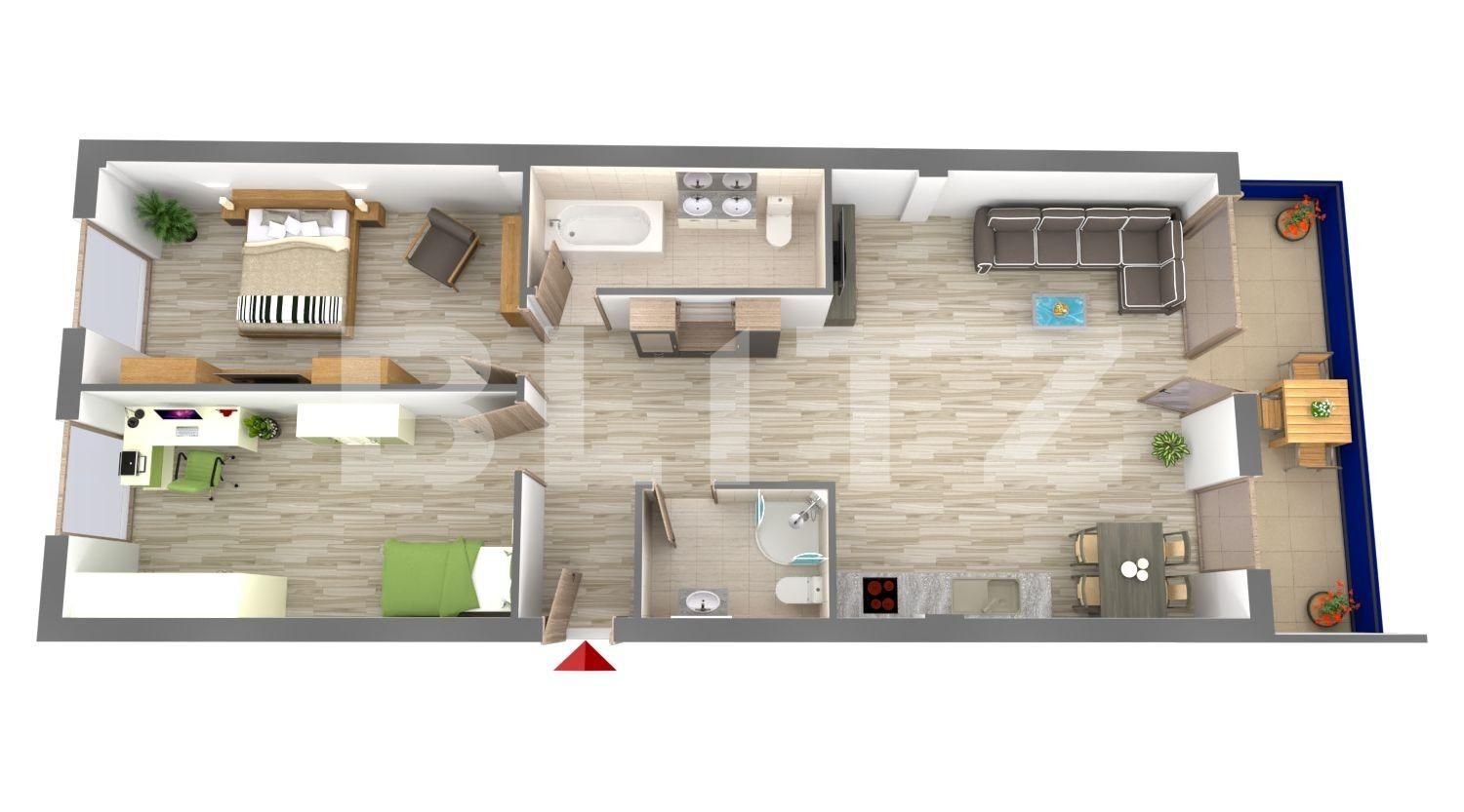 Apartament de vânzare 3 camere Semicentral - 54064AV | BLITZ Cluj-Napoca | Poza2