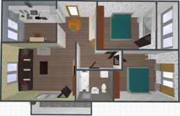 Apartament 3 camere spatios, etaj intermediar, panorama spre oras