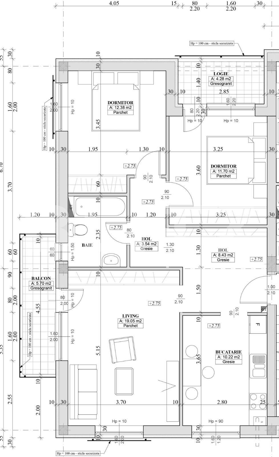 Apartament de vânzare 3 camere Apahida - 54066AV | BLITZ Cluj-Napoca | Poza3