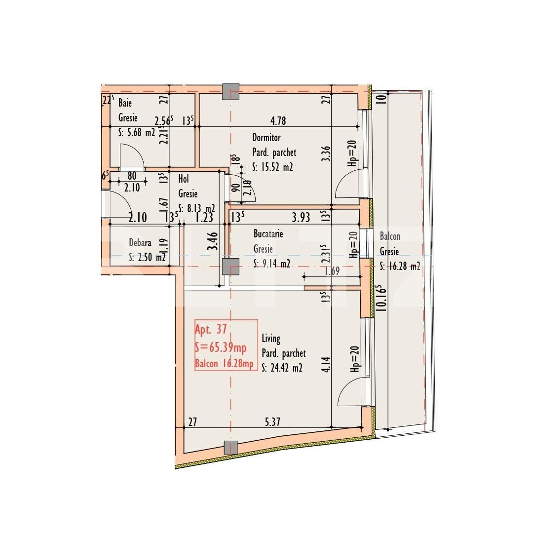 Apartament de vânzare 2 camere Semicentral - 54067AV | BLITZ Cluj-Napoca | Poza1