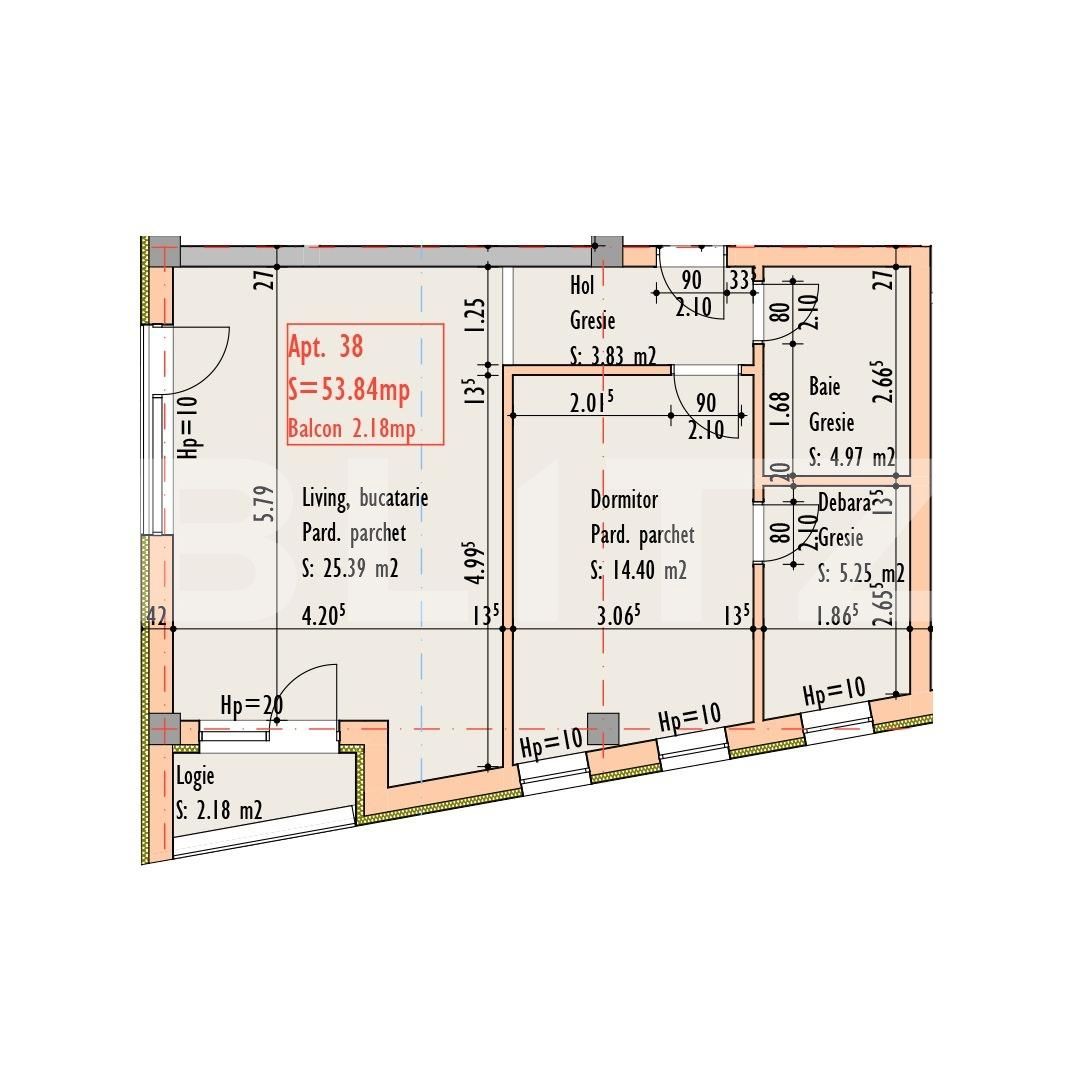 Apartament de vânzare 2 camere Semicentral - 54068AV | BLITZ Cluj-Napoca | Poza2