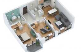 Apartament de lux, priveliste panoramica, incalzire in pardoseala, dressing, lift, parcare subterana, zona Metro