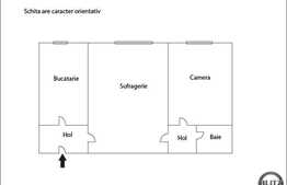 Apartament 2 camere semidecomandate, 45 mp, zona Interservisan