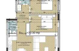  Apartament 3 camere, 70.30 mp, zona Regal, Baciu