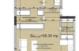 Ansamblu deosebit! Apartament 2 camere 58.30 mp, semifinisat in zona Primariei Baciu