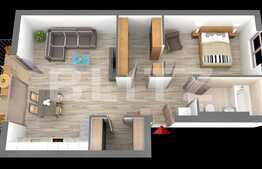 Ansamblu deosebit! Apartament 2 camere 58.30 mp, semifinisat in zona Primariei Baciu