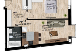 Apartament 2 camere, 49.58 mp utili, imobil nou, zona Leroy Merlin!