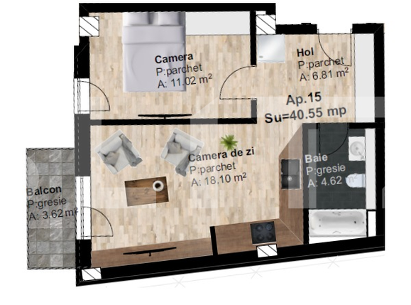 Apartament de vânzare 2 camere Marasti - 54319AV | BLITZ Cluj-Napoca | Poza4