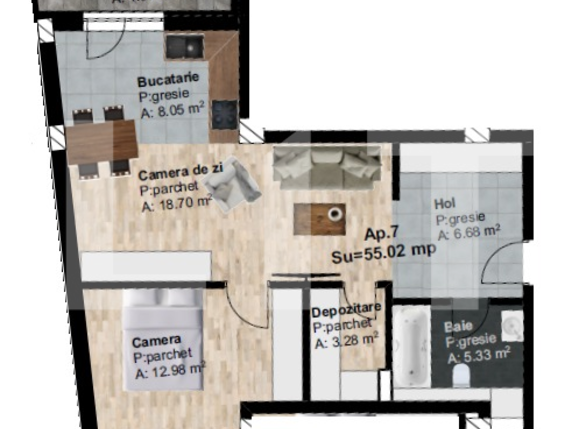 Apartament de vânzare 2 camere Marasti - 54323AV | BLITZ Cluj-Napoca | Poza1